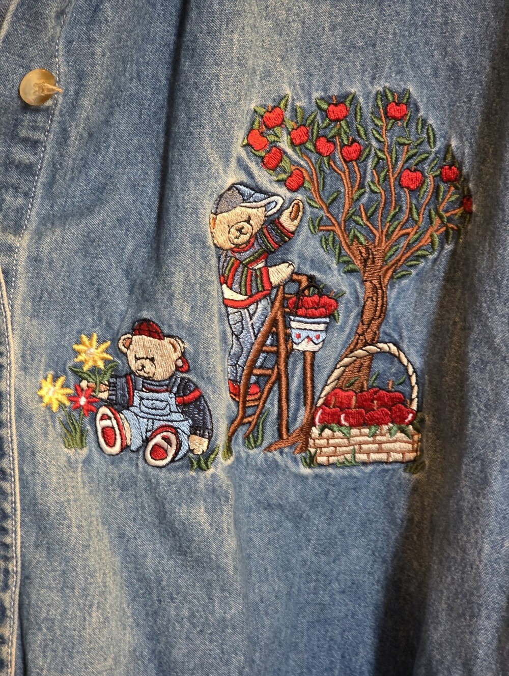Bobbie Brooks Women’s Blue Denim Top - Picture 5 of 5